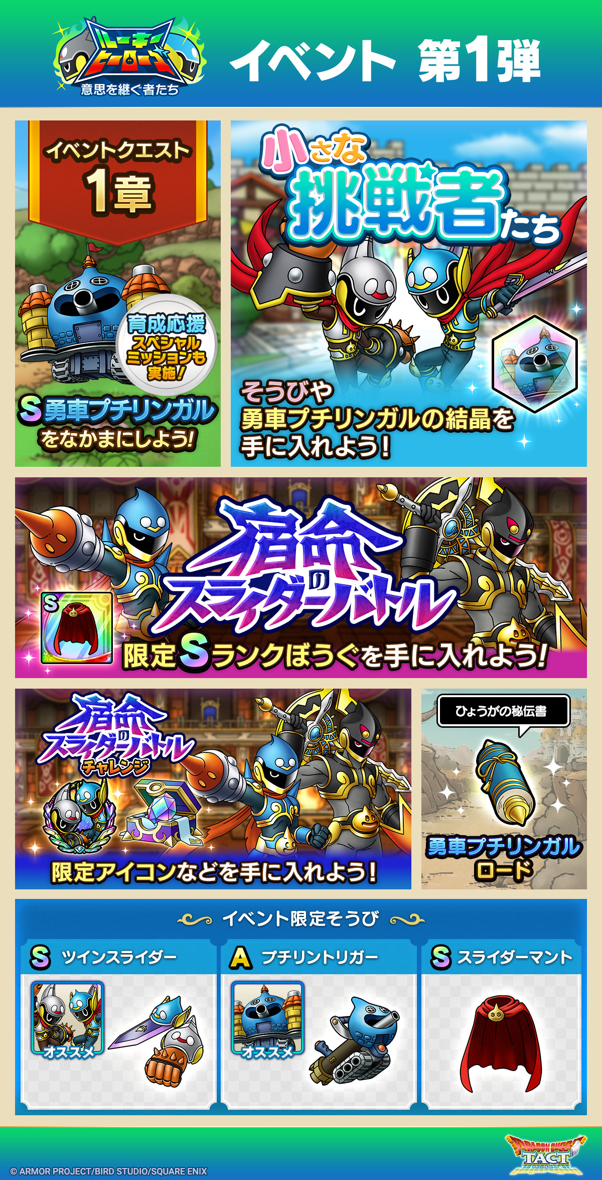 ドラクエタクトのイベント「ルーキーヒーローズ - 第1弾」のイベント紹介
